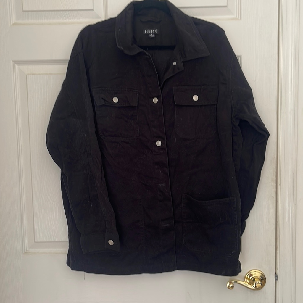 Black Denim Jacket Large
